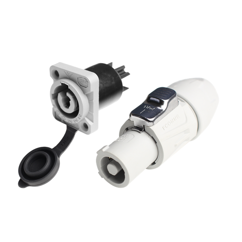 FCONNR FN9 Assembled Type Power Blue Powercon Connector