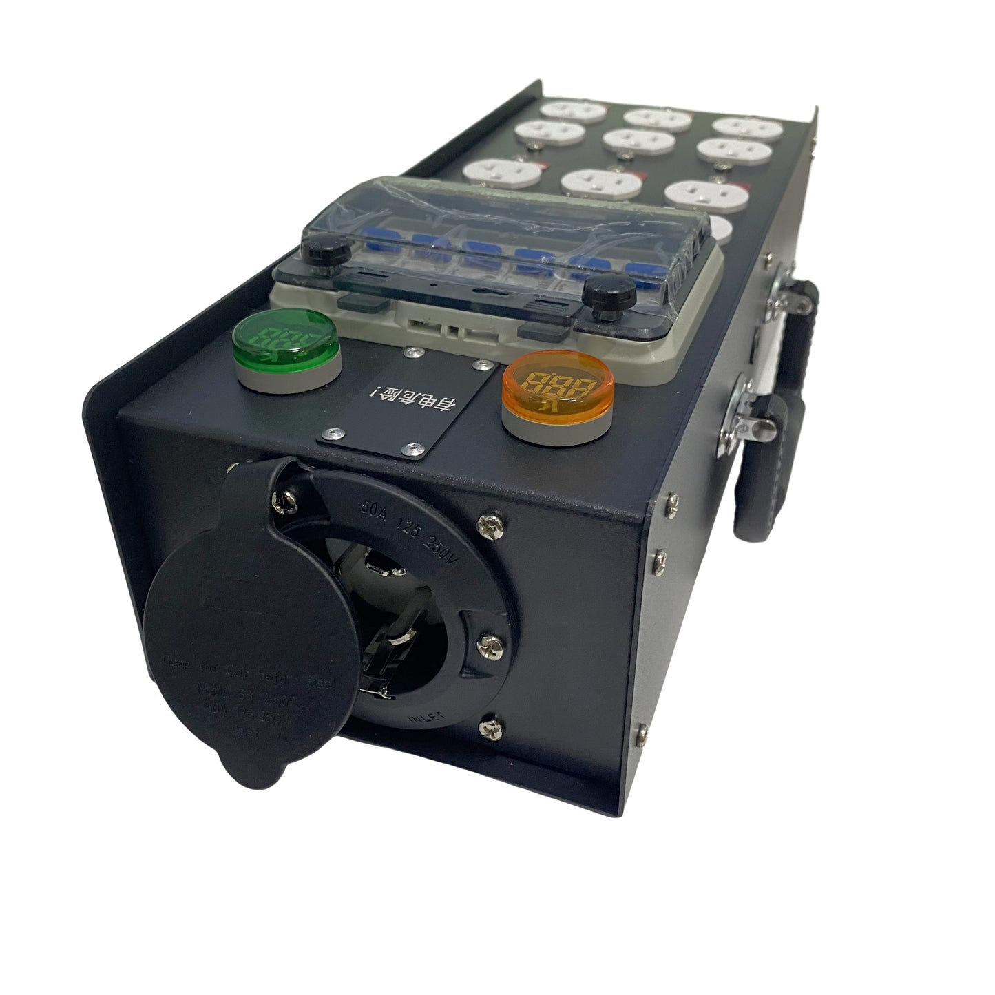 FCONNR 50A Input 20A US Edisons Outputs Portable Power Distro With Input 50A Plug