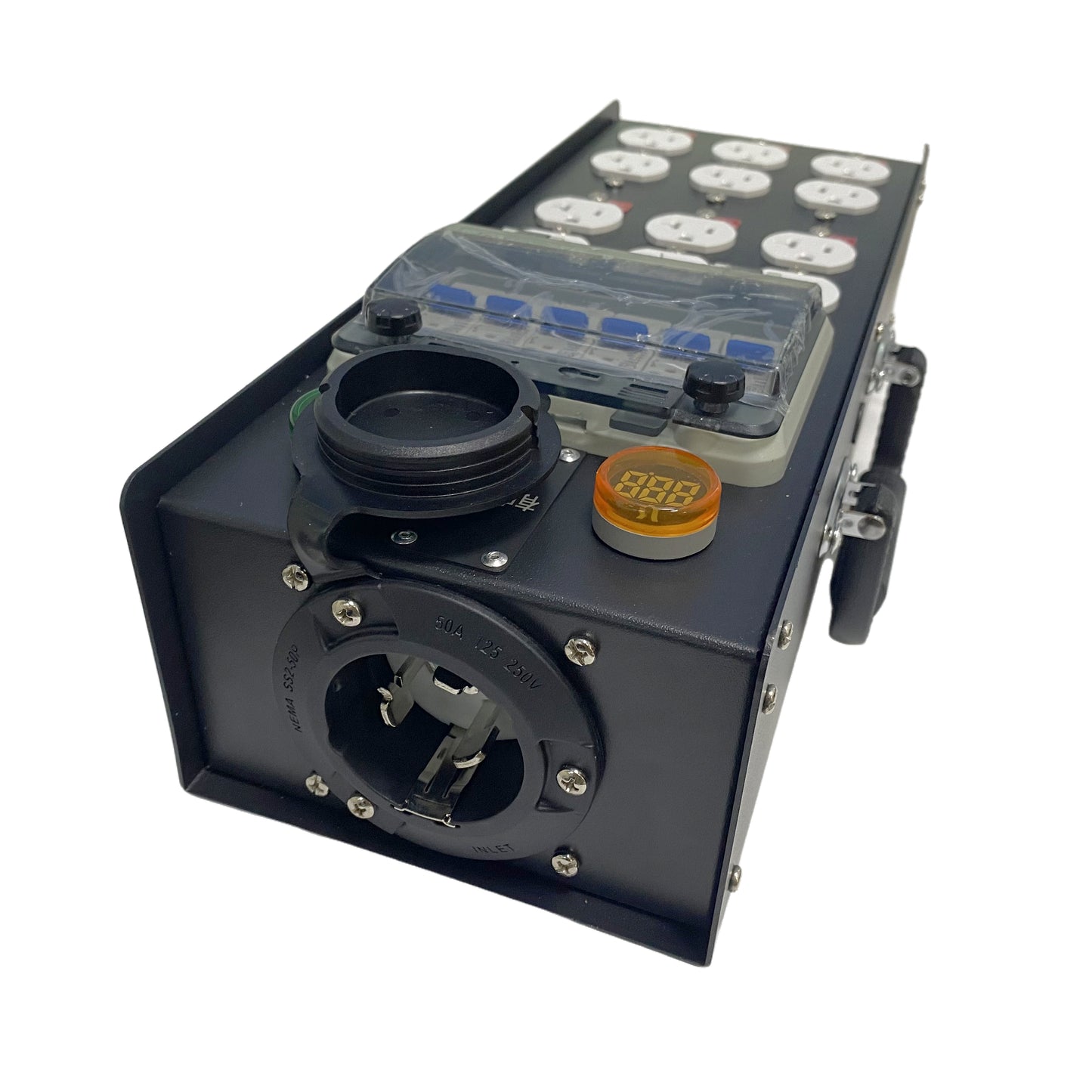 FCONNR 50A Input 20A US Edisons Outputs Portable Power Distro With Input 50A Plug