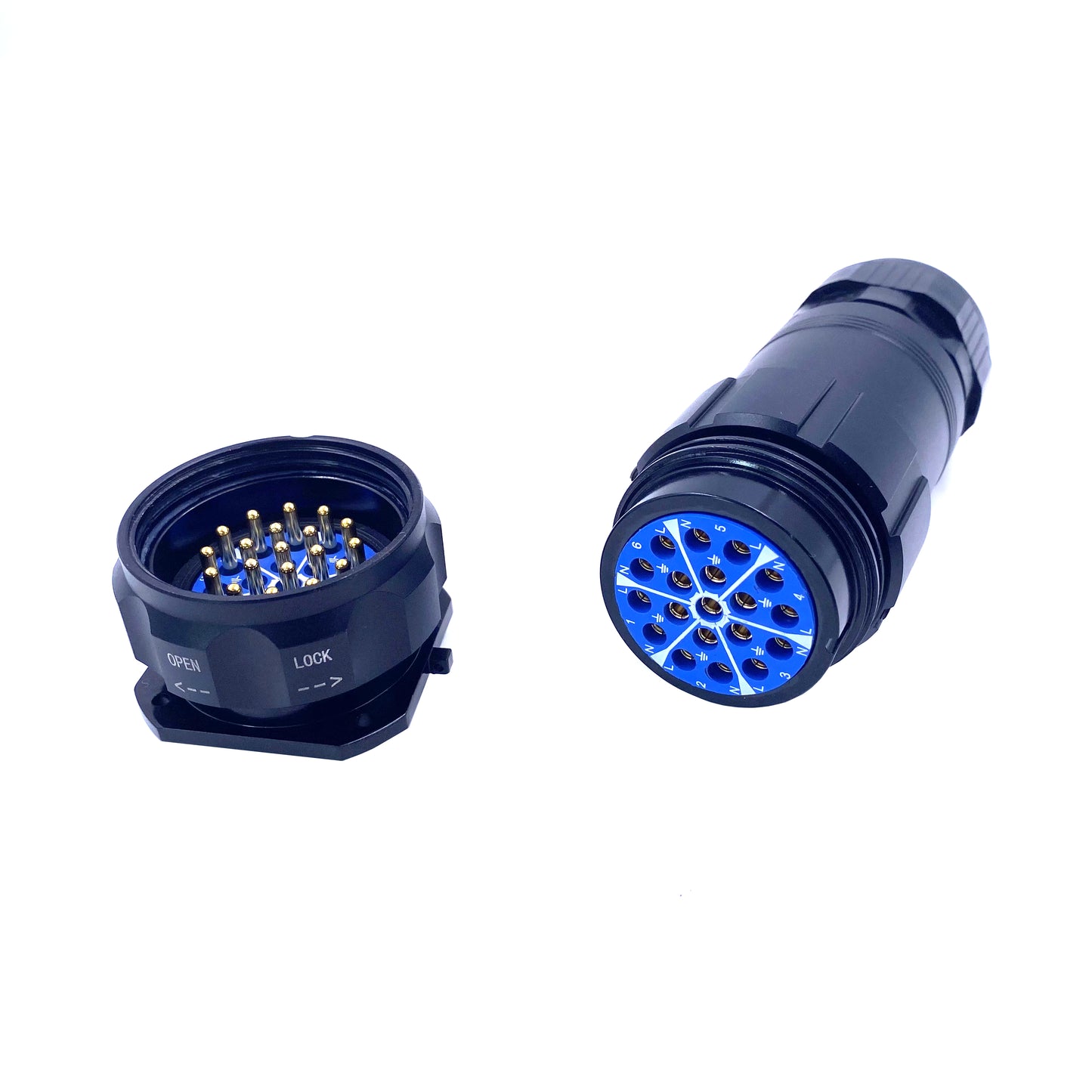 19Pin Socapex Waterproof Connector Female Socket