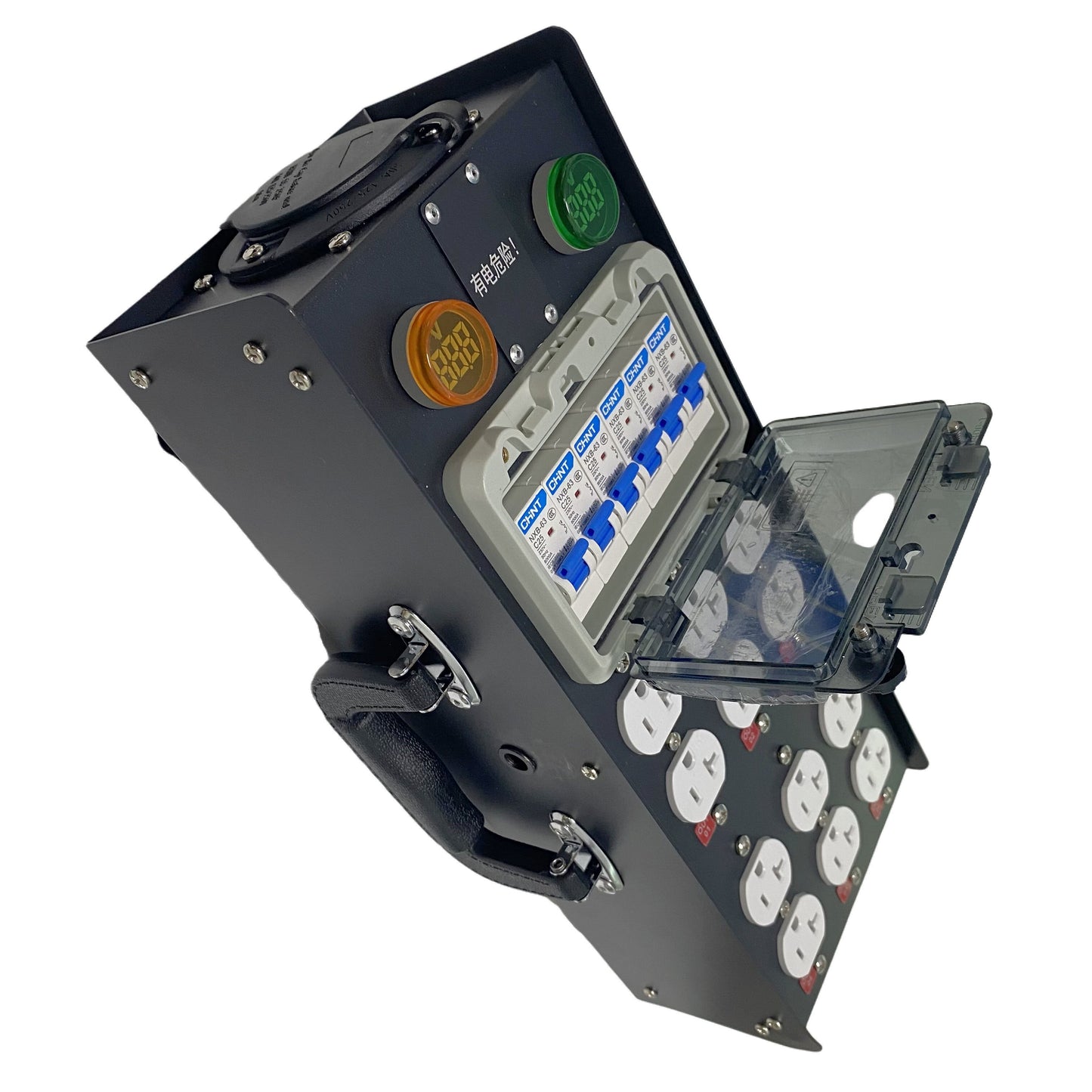 FCONNR 50A Input 20A US Edisons Outputs Portable Power Distro With Input 50A Plug