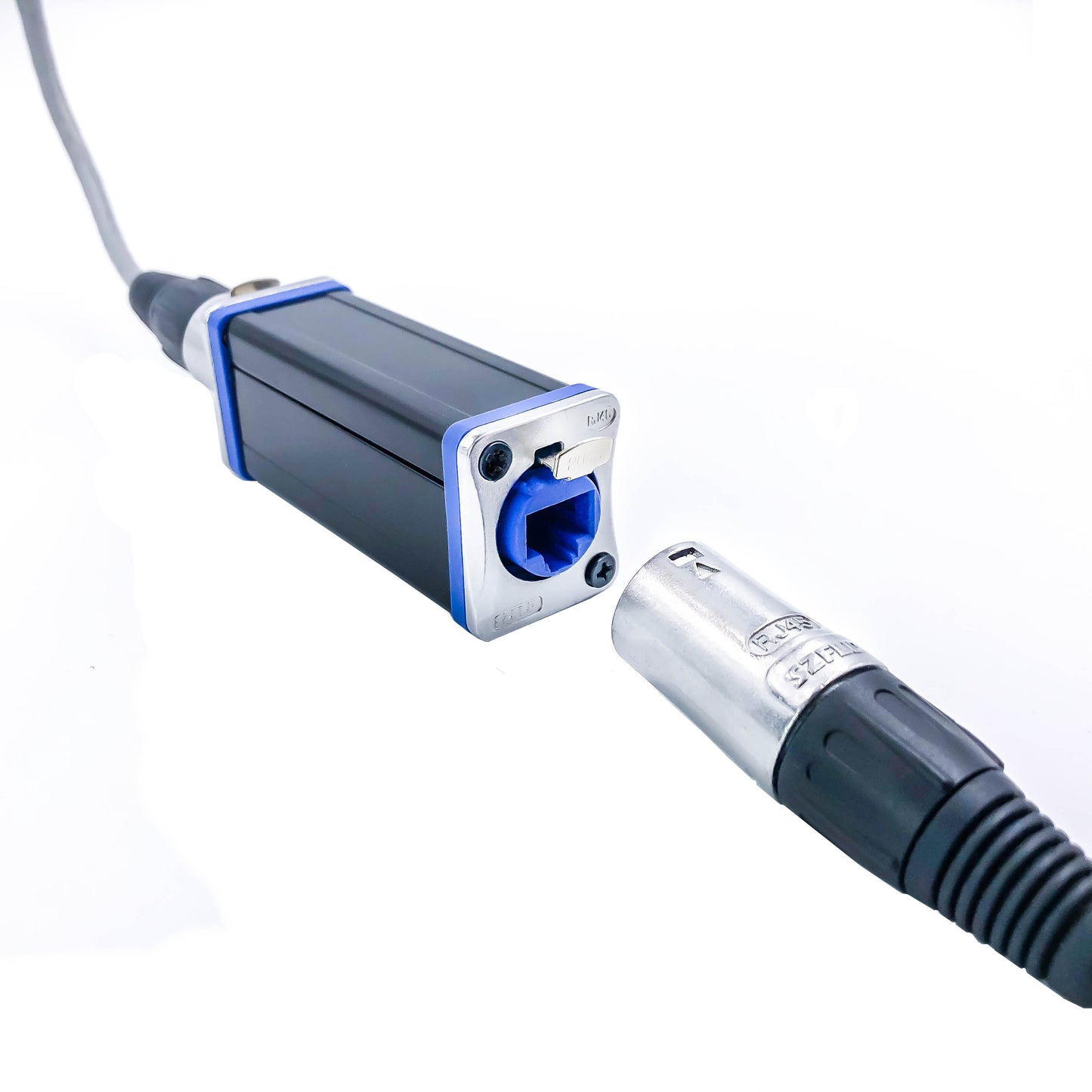 RJ45 Feed-Through Ethercon Coupler for Cable Extensions